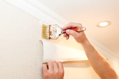 Pose de papier peint à Aigondigné — revêtements muraux et toiles de verre